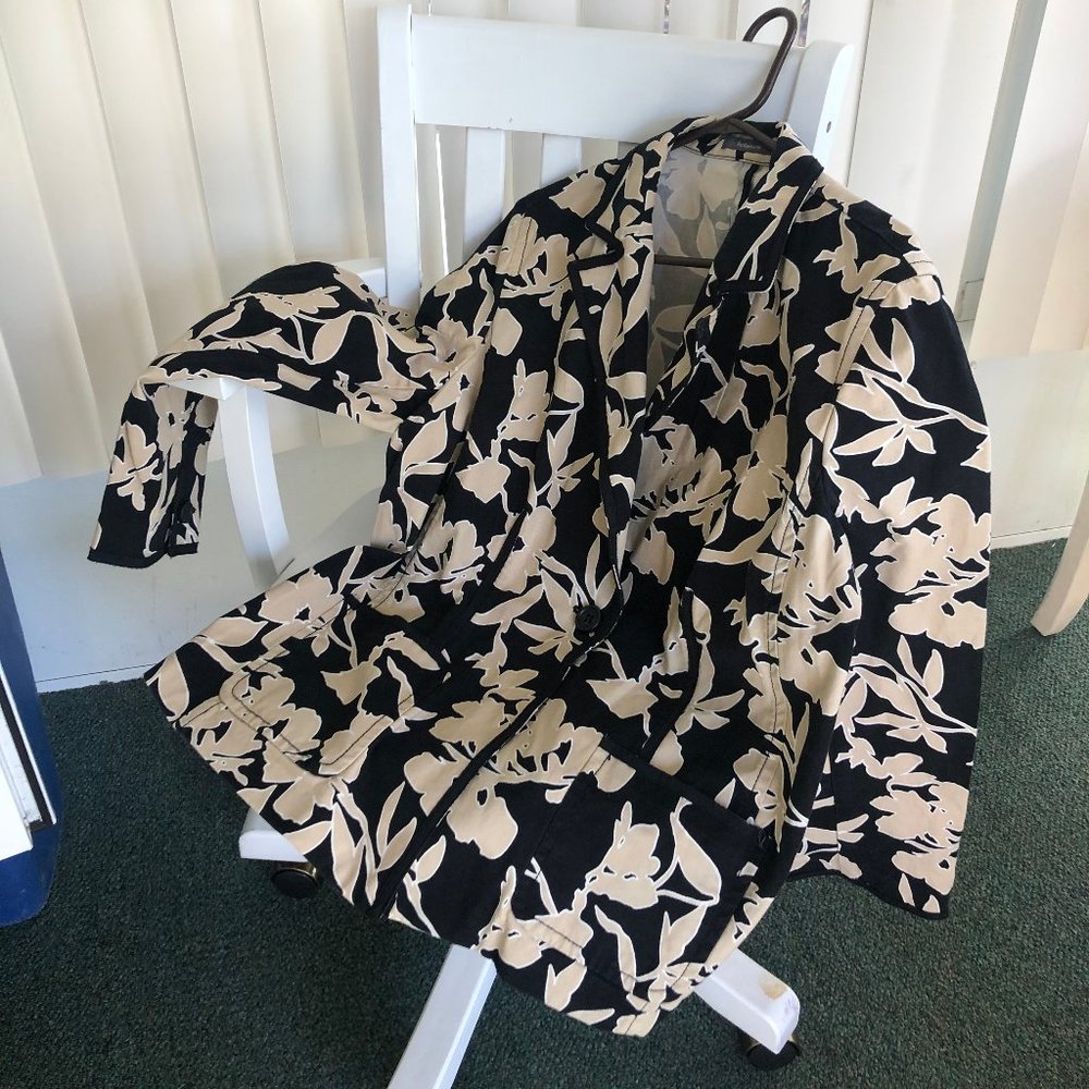 size 16W printed vintage women long sleeves jacket/coat/suit